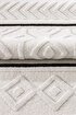 Picture of Koza Carpet Malta Scandinavian Cream Black Carpet Living Room Bedroom Hallway Kitchen Machine Rug 33405A 60 x 100
