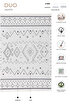 Picture of  Duo Cream Gray Double Sided Washable Woven Rug 24247A 60 x 100
