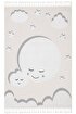 Picture of Koza Carpet Sparkle Cream Gray Mother Child Cloud Figured Children's Room Carpet 133x190 33446A 133 x 190