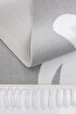 Picture of Koza Carpet Sparkle Gray Cream Rabbit Figured Animal Figured Children's Room Carpet 133x190 33449A 133 x 190