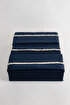 Picture of Koza Home Boho Fringed Blue Duvet Cover Set Double 200 x 220 7031A 200 x 220