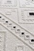 Picture of Koza Carpet Malta Scandinavian Cream Black Carpet Living Room Bedroom Hallway Kitchen Machine Rug 33412 80 x 80