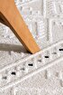 Picture of Koza Carpet Malta Scandinavian Cream Black Carpet Living Room Bedroom Hallway Kitchen Machine Rug 33412 80 x 80