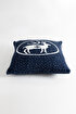 Picture of Koza Home Destino Blue New Year Christmas Deer Patterned Square Cushion Cover 45x45 2027 45 x 45