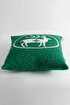 Picture of Koza Home Destino Green New Year Christmas Deer Patterned Square Cushion Cover 45x45 2025 45 x 45