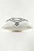 Picture of Koza Home Craft Black Diamond Slice Patterned Beaded Fiber Filled Cushion 43 x 43 35307A 43 x 43