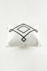 Picture of Koza Home Craft Black Diamond Slice Patterned Beaded Fiber Filled Cushion 43 x 43 35307A 43 x 43