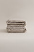 Picture of Koza Home Ivory Beige Bordered Micro Fiber 100% Cotton 2-Piece Bath Towel Set 50 X 90 - 70 X 140 1104A 50 x 90 - 70 x 140