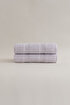 Picture of Koza Home Ivory Lilac Border Micro Fiber 100% Cotton 2-Piece Bath Towel Set 50 X 90 - 70 X 140 1105A 50 x 90 - 70 x 140