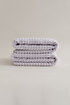 Picture of Koza Home Ivory Lilac Border Micro Fiber 100% Cotton 2-Piece Bath Towel Set 50 X 90 - 70 X 140 1105A 50 x 90 - 70 x 140
