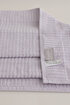 Picture of Koza Home Ivory Lilac Border Micro Fiber 100% Cotton 2-Piece Bath Towel Set 50 X 90 - 70 X 140 1105A 50 x 90 - 70 x 140