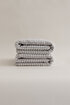 Picture of Koza Home Ivory Gray Border Micro Fiber 100% Cotton 2-Piece Hand Face Towel Set 50 X 90 - 50 X 90 1108A 50 x 90 - 50 90