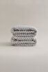 Picture of Koza Home Ivory Gray Embossed Textured Micro Fiber 100% Cotton 2-Piece Hand Face Towel Set 50 X 90 - 50 X 90 1120A 50 x 90 - 50 90