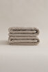 Picture of Koza Home Ivory Beige Corduroy Micro Fiber 100% Cotton 2-Piece Bath Towel Set 50 X 90 - 70 X 140 1128A 50 90 - 70 x 140