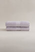 Picture of Koza Home Ivory Lilac Corduroy Micro Fiber 100% Cotton 2-Piece Bath Towel Set 50 X 90 - 70 X 140 1129A 50 90 - 70 x 140