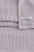 Picture of Koza Home Ivory Lilac Corduroy Micro Fiber 100% Cotton 2-Piece Bath Towel Set 50 X 90 - 70 X 140 1129A 50 90 - 70 x 140