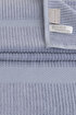 Picture of Koza Home Ivory Blue Corduroy Micro Fiber 100% Cotton 2-Piece Bath Towel Set 50 X 90 - 70 X 140 1130A 50 90 - 70 x 140