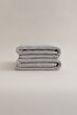 Picture of Koza Home Ivory Gray Corduroy Micro Fiber 100% Cotton 2-Piece Hand Face Towel Set 50 X 90 - 50 X 90 1132A 50 x 90 - 50 90