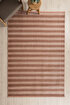 Picture of Koza Halı Stripe Terra Kilim Non-Slip Base Living Room Entrance Carpet 33012A 60 x 100