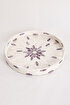 Picture of Koza Home Meander Claret Red Detailed White Mother of Pearl Tray 4322 30x3.5