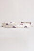 Picture of Koza Home Meander Claret Red Detailed White Mother of Pearl Tray 4322 30x3.5