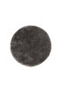 Picture of Koza Home Douro Shaggy Bath Mat Smoke Non-Slip Base Circle 80 x 80 cm 80 x 80