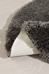 Picture of Koza Home Douro Shaggy Bath Mat Smoke Non-Slip Base Circle 120 x 120 cm 120 x 120