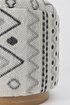 Picture of Koza Home Bliss Gray Ethnic Patterned Cream Puff 45 X H 42 Cm 4280 45 x 42
