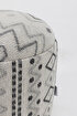 Picture of Koza Home Bliss Gray Ethnic Patterned Cream Puff 45 X H 42 Cm 4280 45 x 42