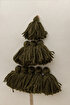 Picture of Koza Home Charm Special Tassel Stitch Pine Tree Motif Cream Cushion 45X45 35258A 45 x 45