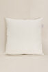 Picture of Koza Home Charm Special Tassel Stitch Pine Tree Motif Cream Cushion 45X45 35258A 45 x 45