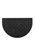 Picture of Koza Home Step Half Moon Exterior Door Mat Black Pvc 45X70 462709 45 x70