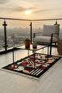 Lorvian Noletti Modern Bohem Desenli Makinede Yıkanabilir Çift Taraflı Günlük Kullanıma Uygun Kilim. ürün görseli