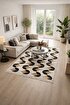 Lorvian Noletti Modern Desenli Günlük Kullanıma Makinede Yıkanabilir Çift Taraflı Uygun Kilim. ürün görseli