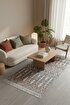 Lorvian Noletti Modern Geometrik Desenli Çift Taraflı Yıkanabilir Kilim. ürün görseli