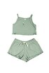 Miela Kids Flora Nakışlı Crop Fitilli Takım 1-2 Yaş resmi