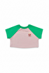 Miela Kids JAM Kontrast Detaylı Kız Çocuk Oversize Crop Tişört 2-3 Yaş. ürün görseli