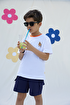 Miela Kids Pizza Baskılı Oversize Tişört ve Şort Takım 2-3 Yaş resmi