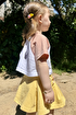Miela Kids Kurdela Detaylı Kontrast Oversize Crop Tişört 2-3 Yaş resmi