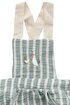 Miela Kids Anne Kaz Nakışlı Müslin Bebek Salopet - Mint 3-6 M resmi