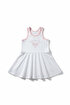 Miela Kids Tennis Club  Kız Çocuk Tenis Elbisesi - Beyaz 3-4 Yaş resmi