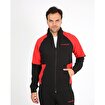 MoonSports Gölcük Erkek  Zip Ceket,siyah kırmızı,L. ürün görseli