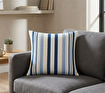 Markaev Azure Stripe Kırlent Kılıfı. ürün görseli