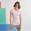 MoonSports Barbara Kadın Make İt Baskılı  Tshirt,PEMBE,S. ürün görseli