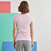 MoonSports Barbara Kadın Make İt Baskılı  Tshirt,PEMBE,S. ürün görseli