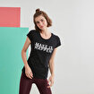 MoonSports Barbara Kadın Make İt Baskılı  Tshirt,BLACK,S. ürün görseli