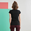 MoonSports Barbara Kadın Make İt Baskılı  Tshirt,BLACK,S. ürün görseli