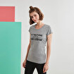 MoonSports Mary Kadın Baskılı  Tshirt,GRİ,S. ürün görseli