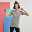 MoonSports Betty Kadın Charming Baskılı  Tshirt,GRİ,S. ürün görseli
