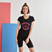 MoonSports Susan Kadın Baskılı  Tshirt,BLACK,S. ürün görseli